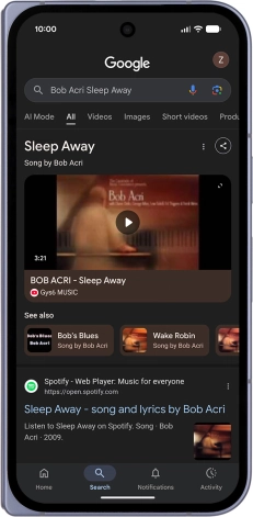 Follow the instructions on the screen to use the search results.