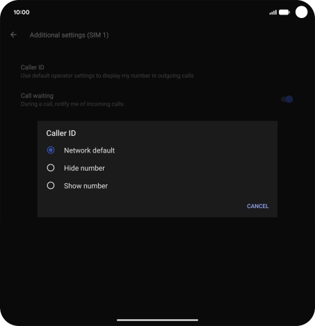Press Show number to turn on caller identification. Press Show number to turn on caller identification.