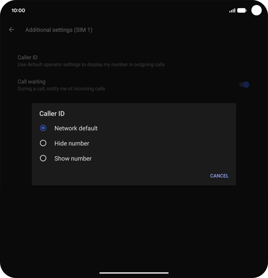Press Show number to turn on caller identification. Press Show number to turn on caller identification.