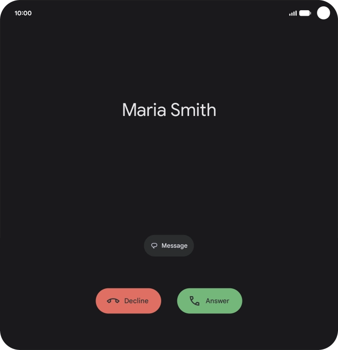 Press the reply icon.