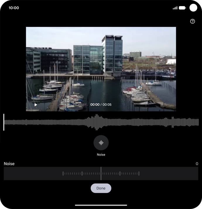 Slide your finger right or left on the indicator to set the required volume for the selected sound type.