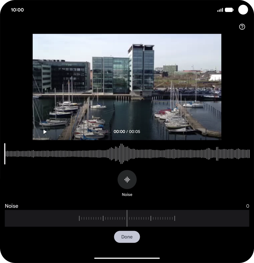 Slide your finger right or left on the indicator to set the required volume for the selected sound type.