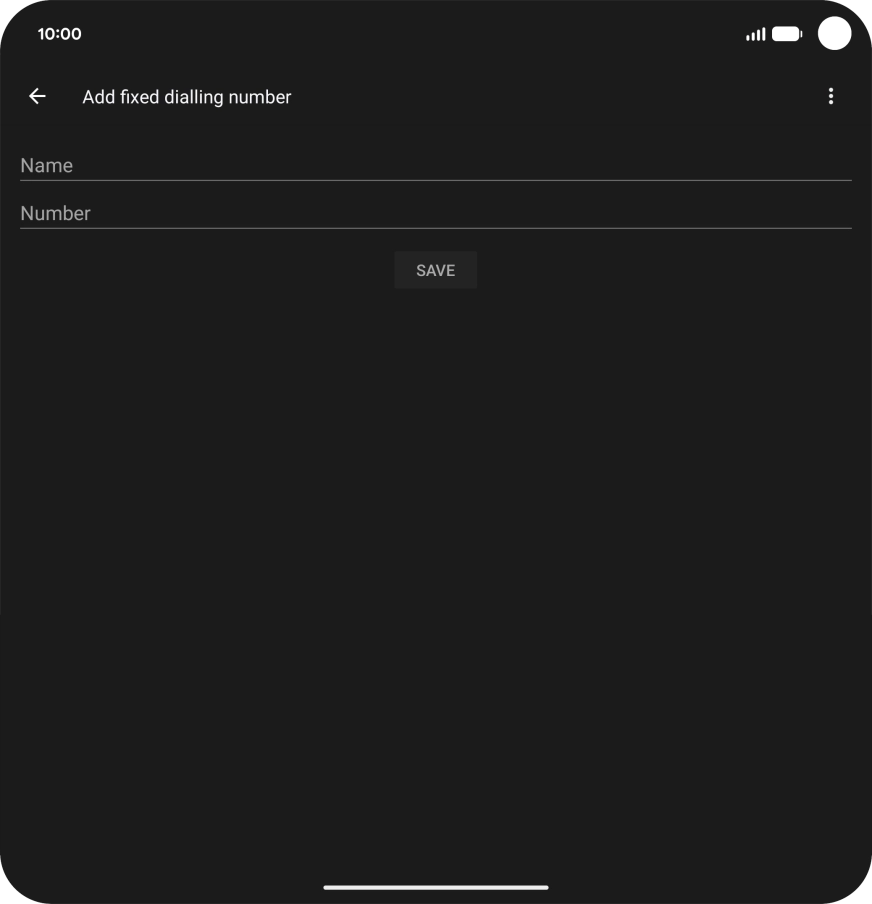 Press Name and key in the required name. Press Name and key in the required name.