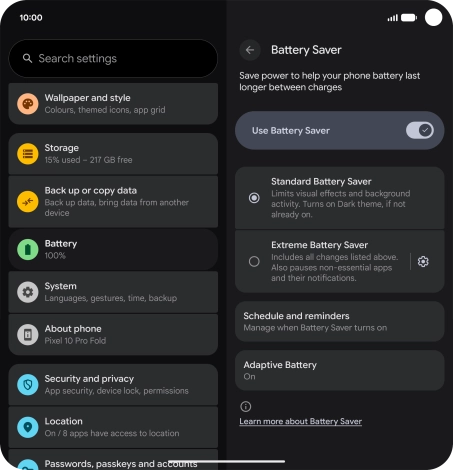 Slide your finger upwards starting from the bottom of the screen to return to the home screen.