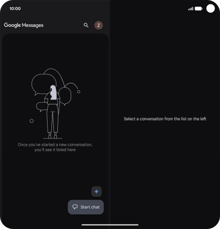 Press the profile icon.