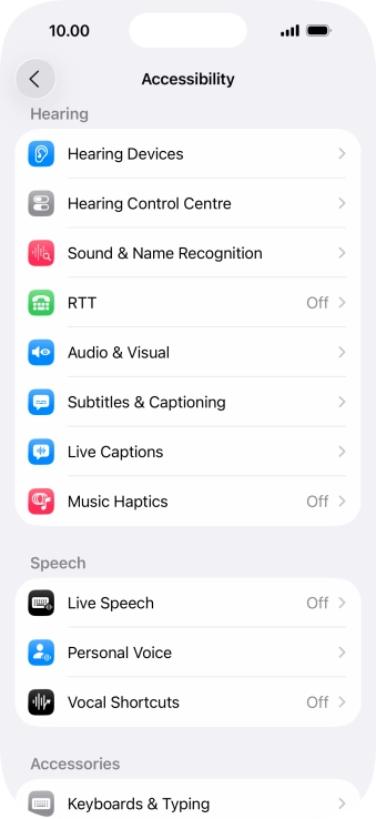 Press the required category below 