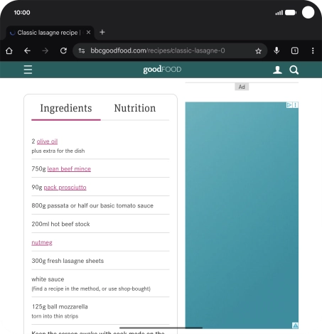Go to the screen that you would like to translate.