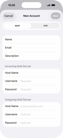 Press Username and key in mail.vodafone.ie.