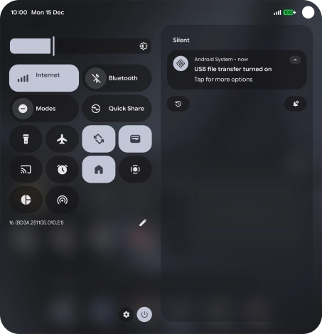 Press Tap for more options.