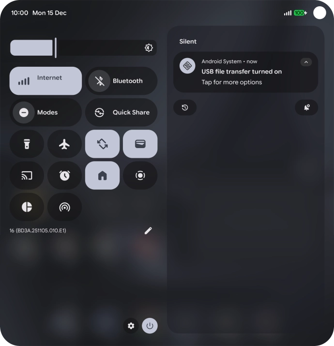Press Tap for more options.