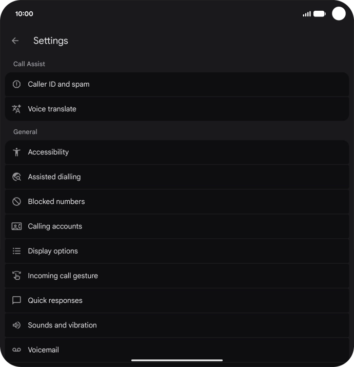 Press Calling accounts. Press Calling accounts.