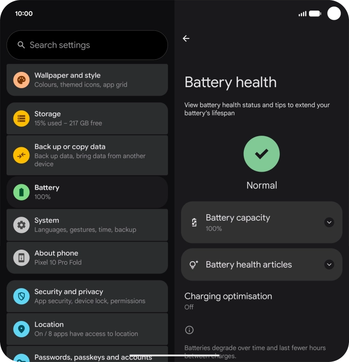 Press Charging optimisation.