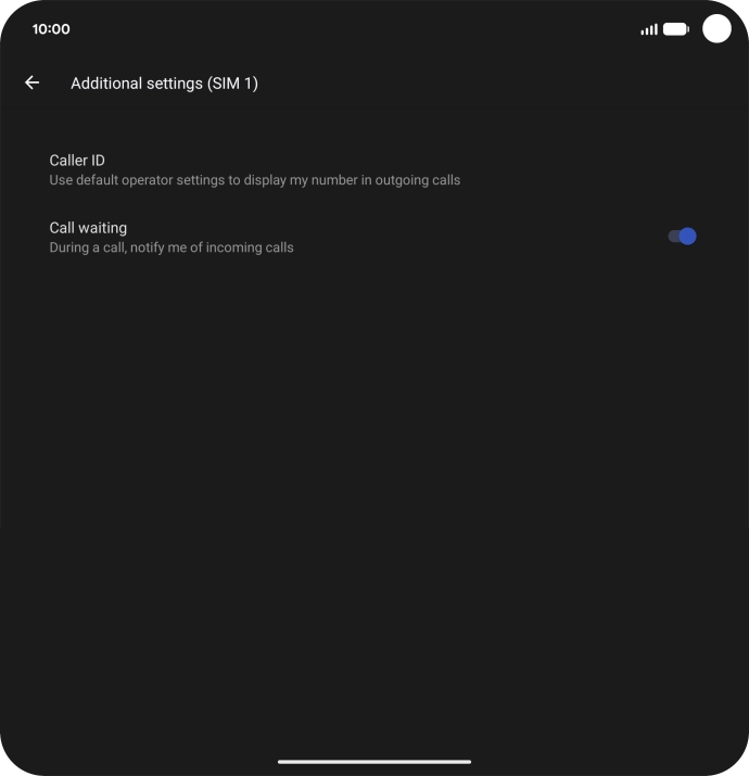 Press the indicator next to Press the indicator next to