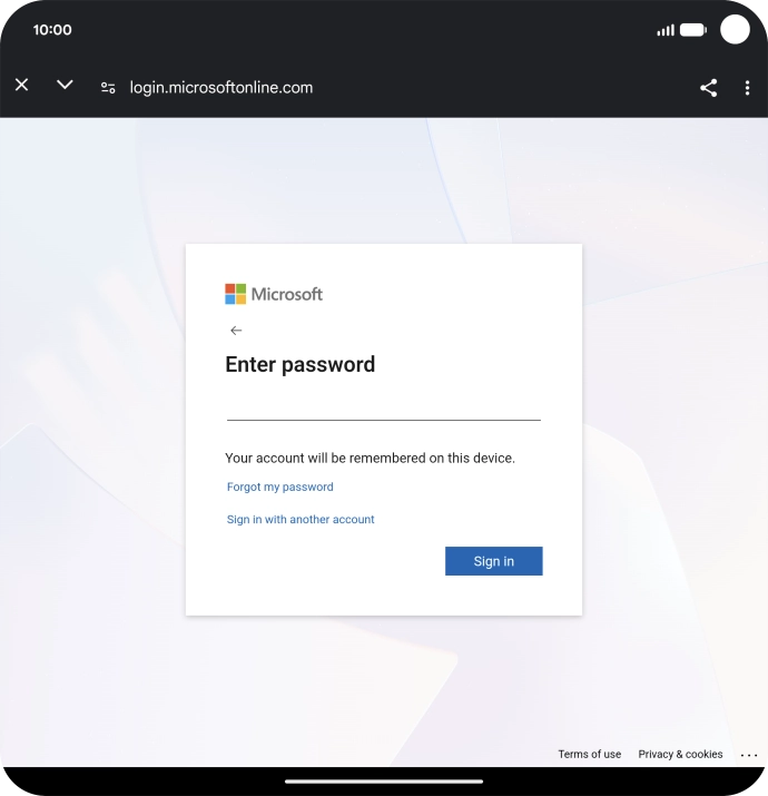 Press Sign in. Press Sign in.