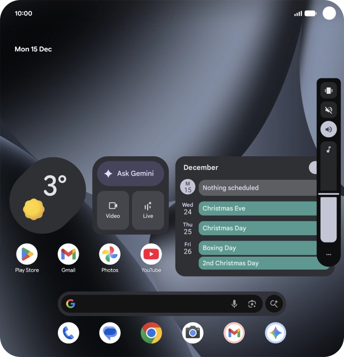 Press the vibration icon to turn on the function.