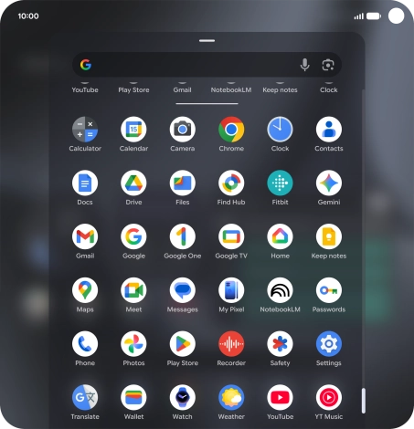 Open YouTube and go to the required video.
