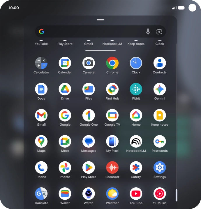 Open YouTube and go to the required video.