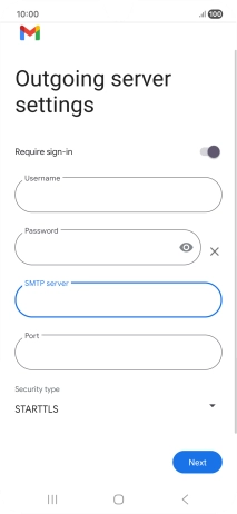 Press the field below 