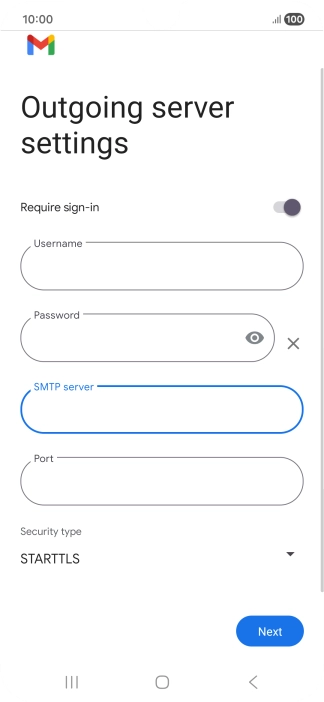 Press the field below 