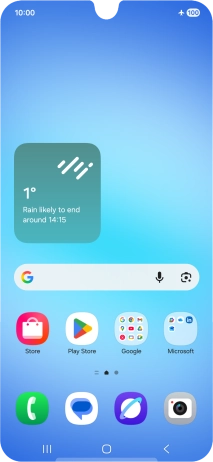 The flight mode icon shows that flight mode is turned on.