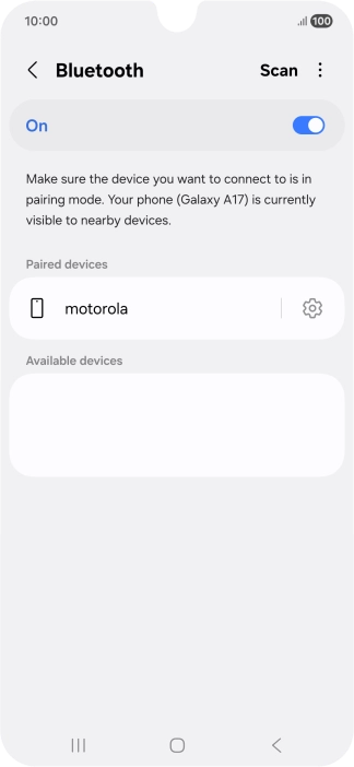 Press the Home key to return to the home screen.
