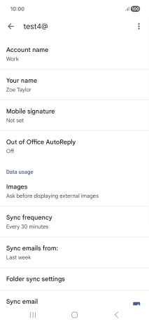 Press Account name and key in the required name.