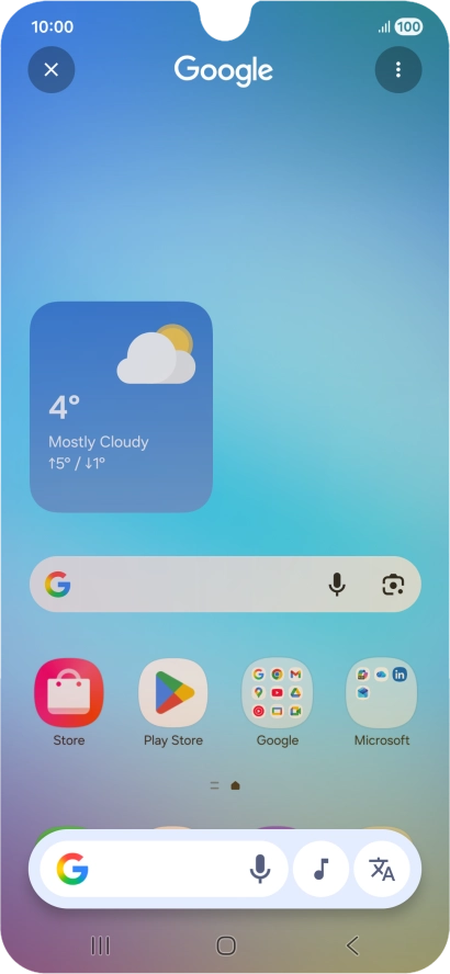 You can search for music playing near you or through the speakers on your device. Press and hold the Home key.