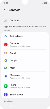 Press the required app.
