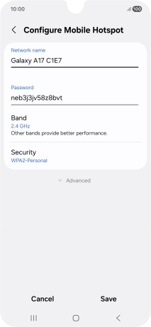 Press the field below 