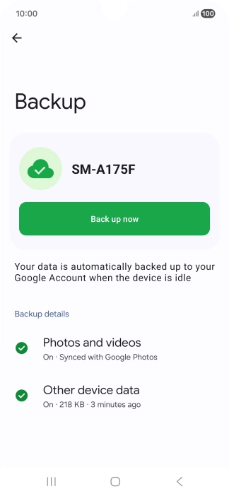 Press Other device data.
