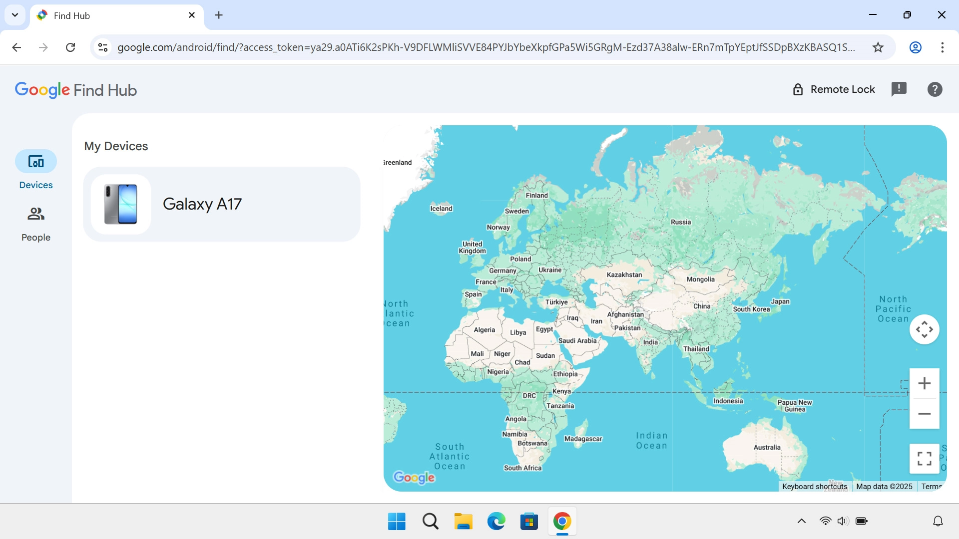 Click the required device.