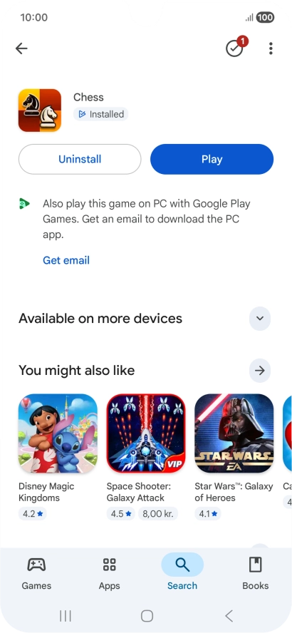 Press the Home key to return to the home screen.