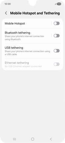Press Mobile Hotspot.