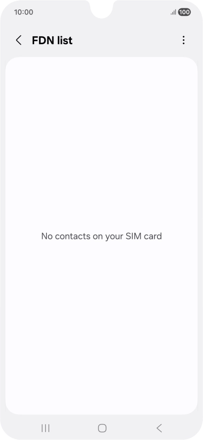 Press the menu icon.