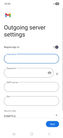 Press the field below 