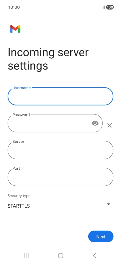 Press the field below 