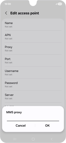 Key in 212.183.137.012 and press OK.
