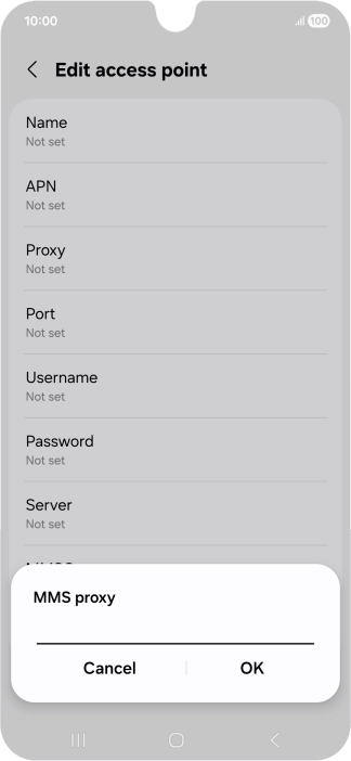 Key in 212.183.137.012 and press OK.