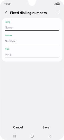 Press Name and key in the required name.