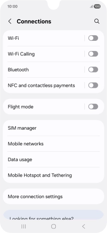 Press Mobile networks.