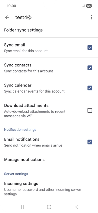 Press the field next to 