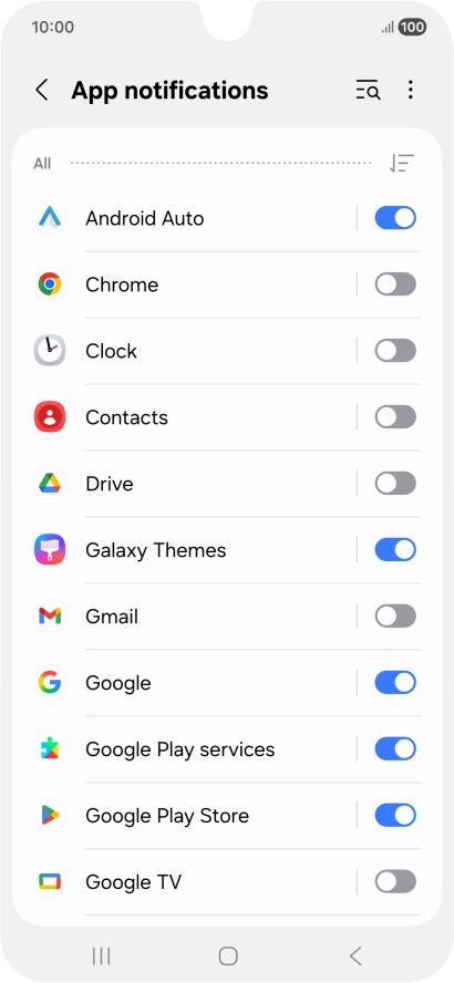 Press the drop down list.