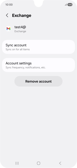 Press Remove account.