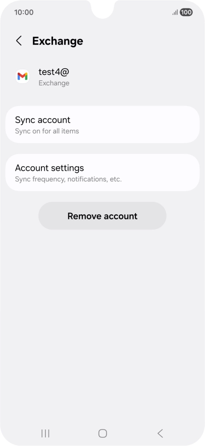 Press Remove account.