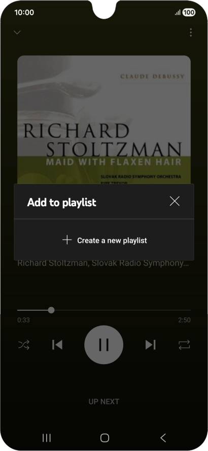 Press Create a new playlist.