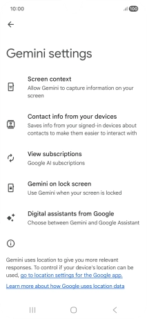 Press Digital assistants from Google.