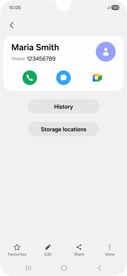 Press the Home key to return to the home screen.