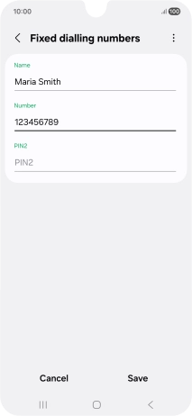 Press PIN2 and key in your PIN2. The default PIN2 is 1111.