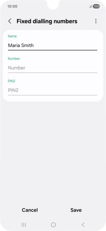 Press Number and key in the required phone number.