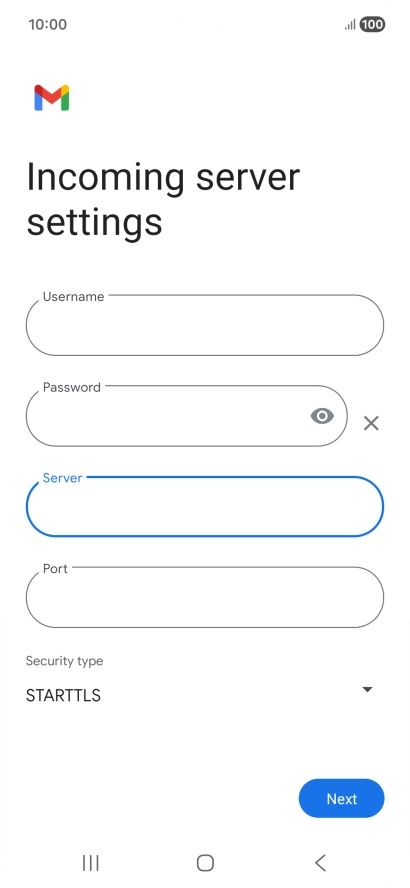 Press the field below 